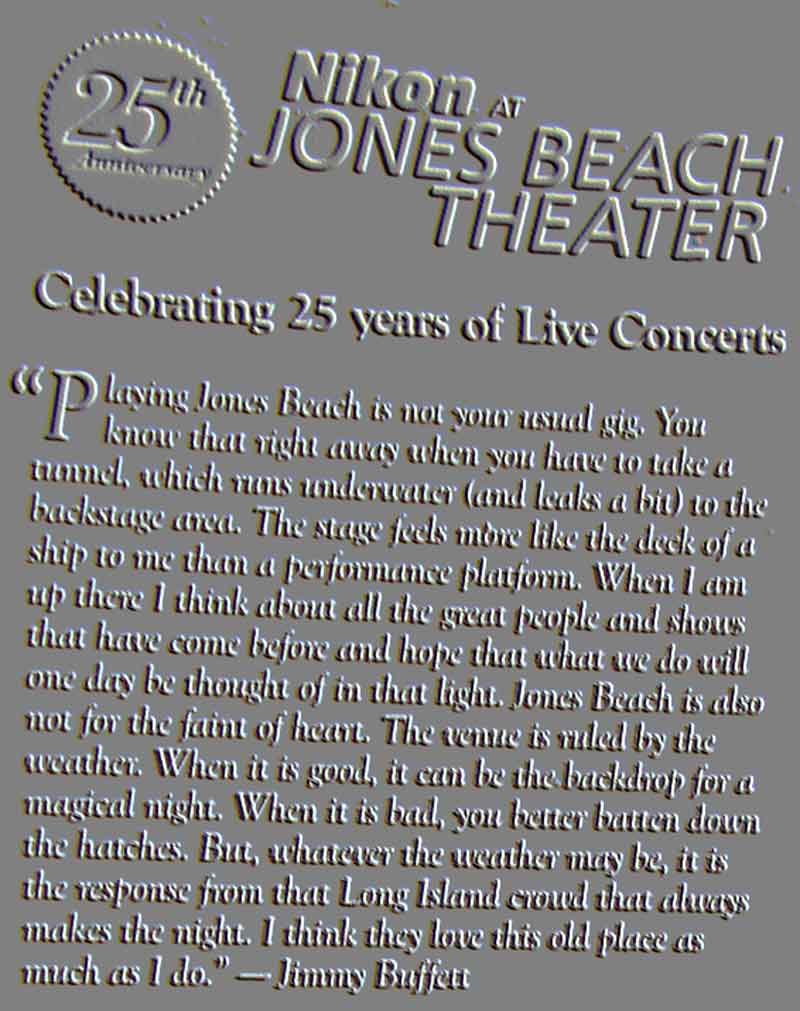 25th Anniversary Jones Beach Concerts