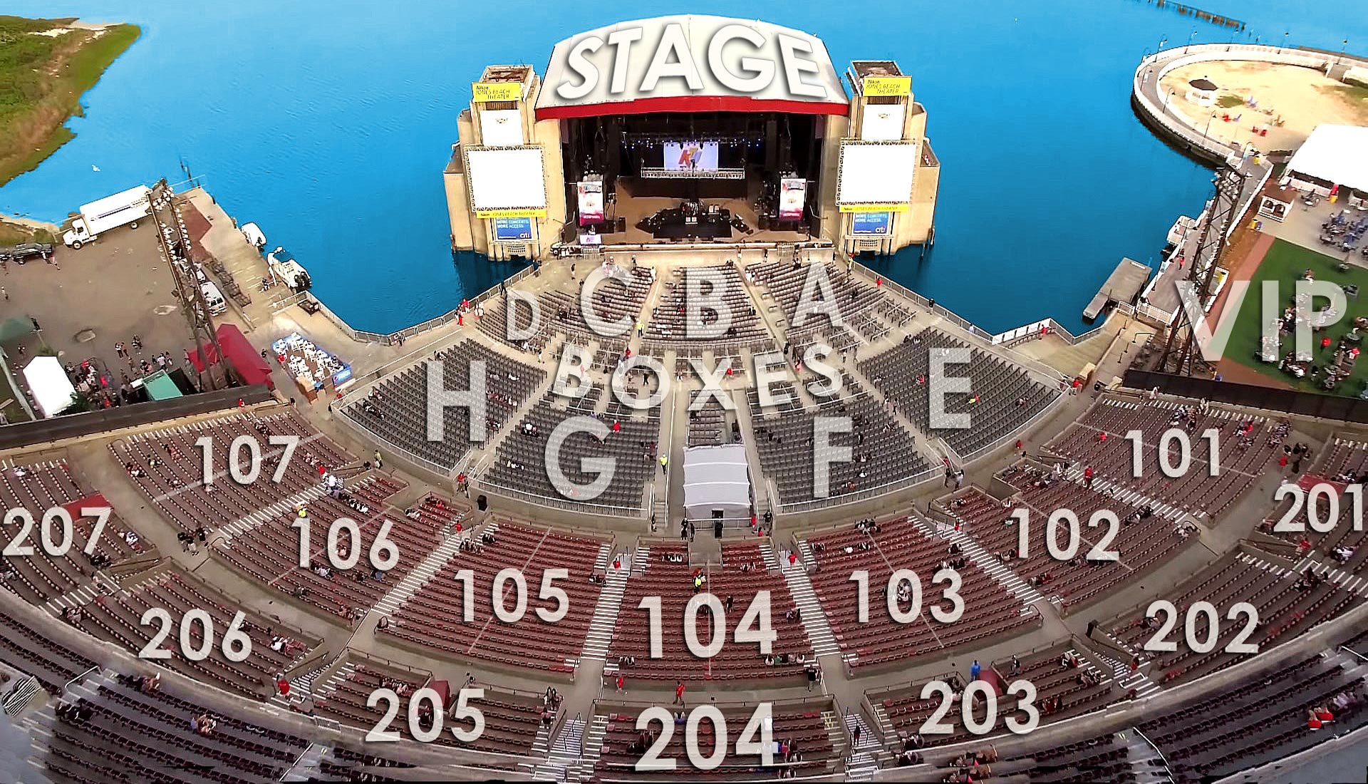 Live Nation Amphitheater Seating Chart