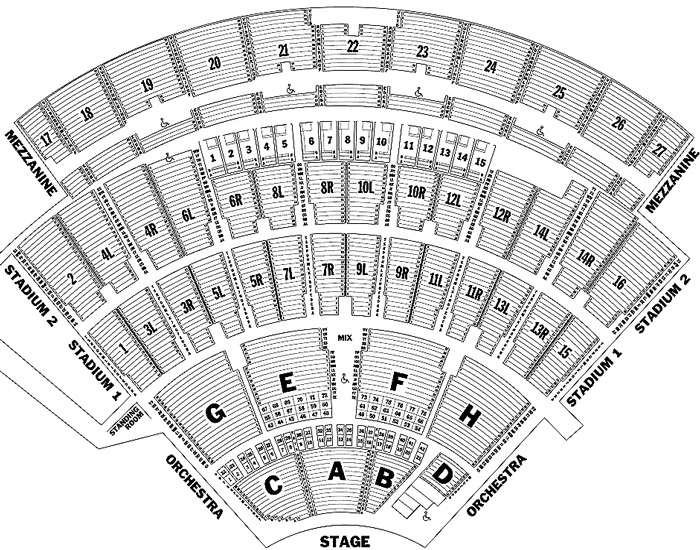 Jones Beach Theater Seating Chart
