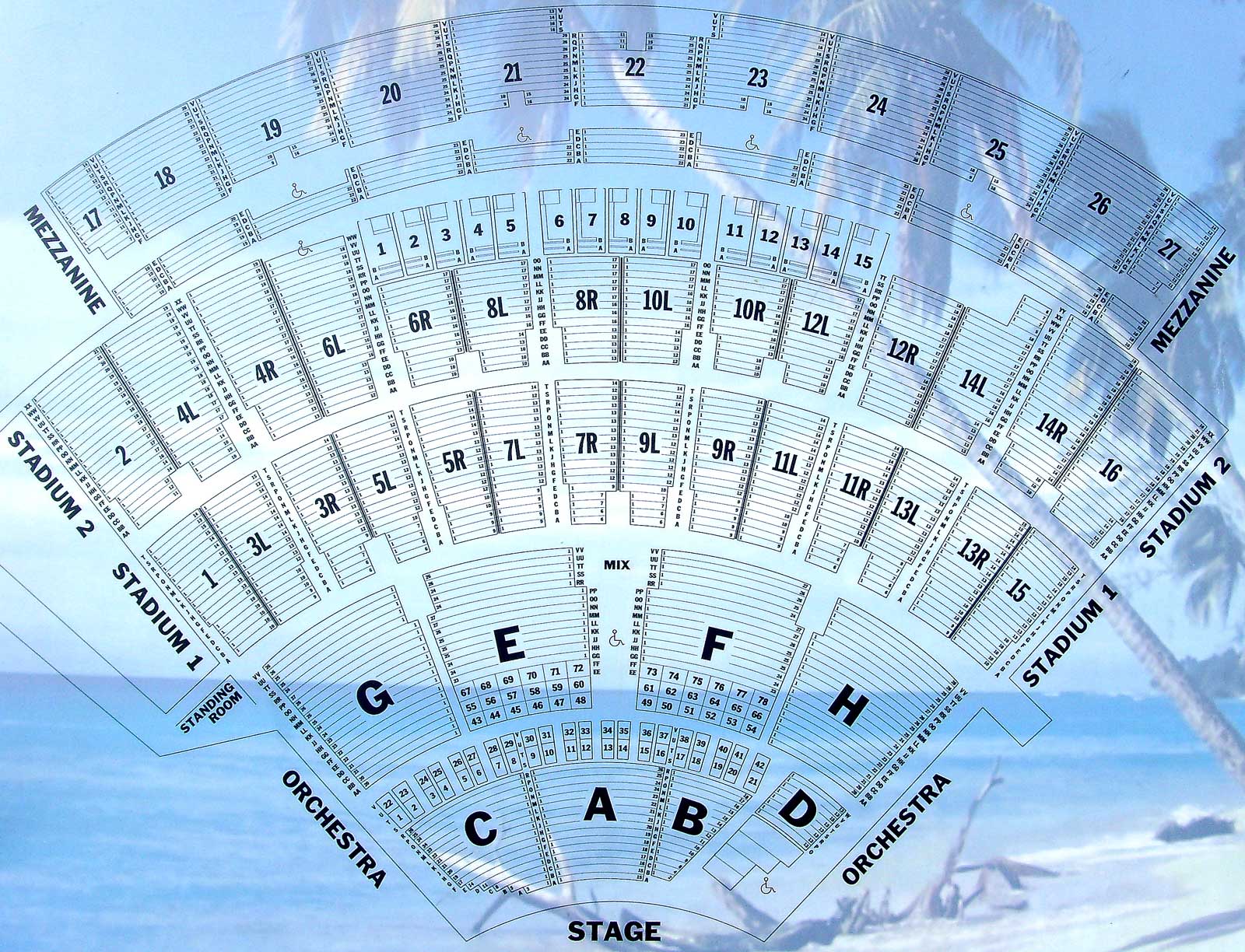 Jones Beach Interactive Seating Chart