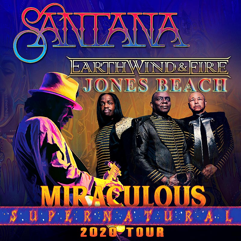 Jones Beach Concert Schedule 2022 Santana & Earth, Wind And Fire - Aug 13, 2022